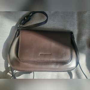 Adolfo Dominguez Dark Brown Crossbody Bag